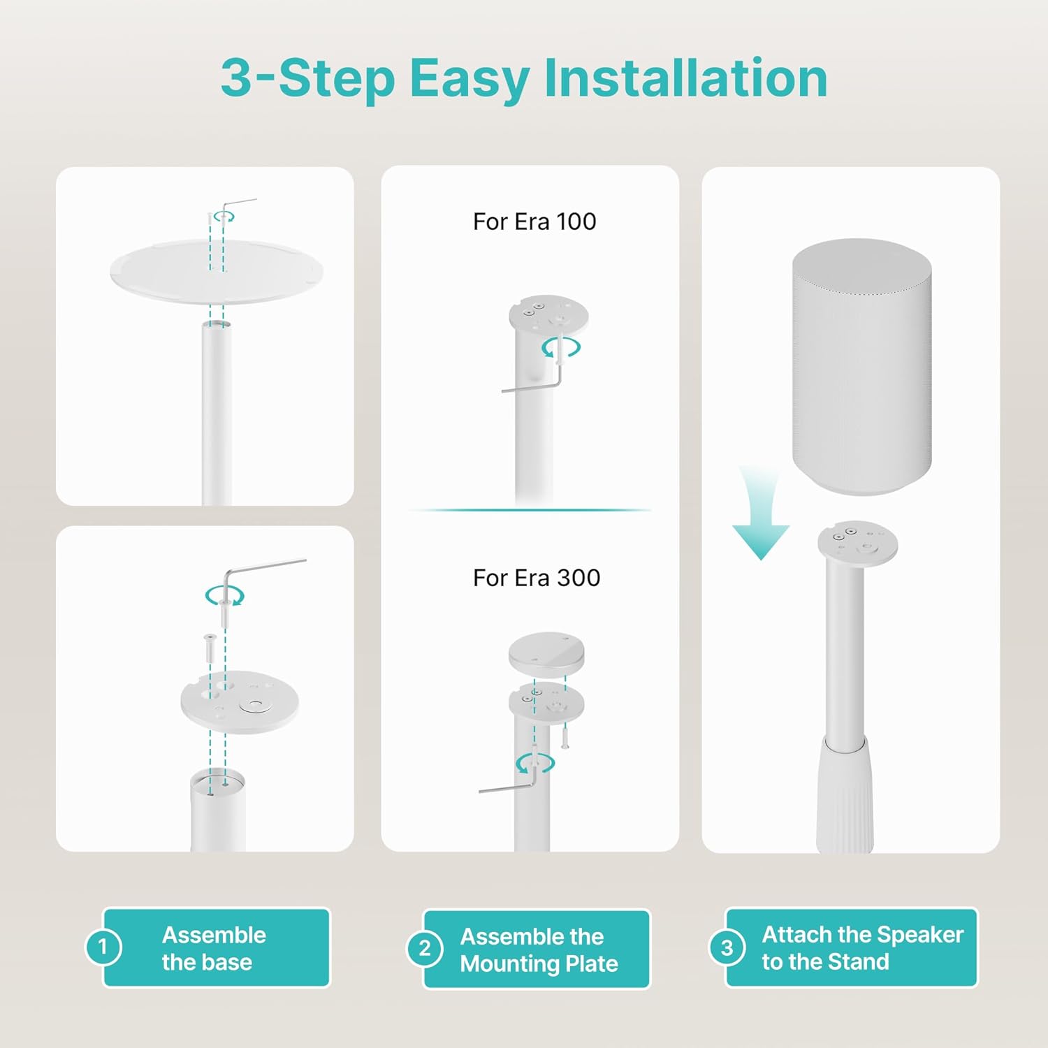 Speaker Stands Pair for Sonos Era 100 and Era 300-008
