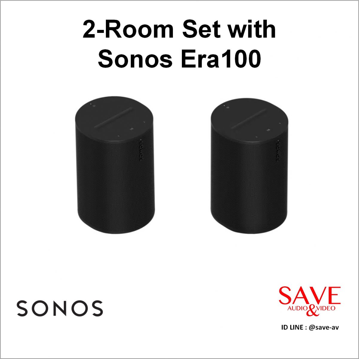 Sonos Thaialnd 2-Room Set with Sonos Era100