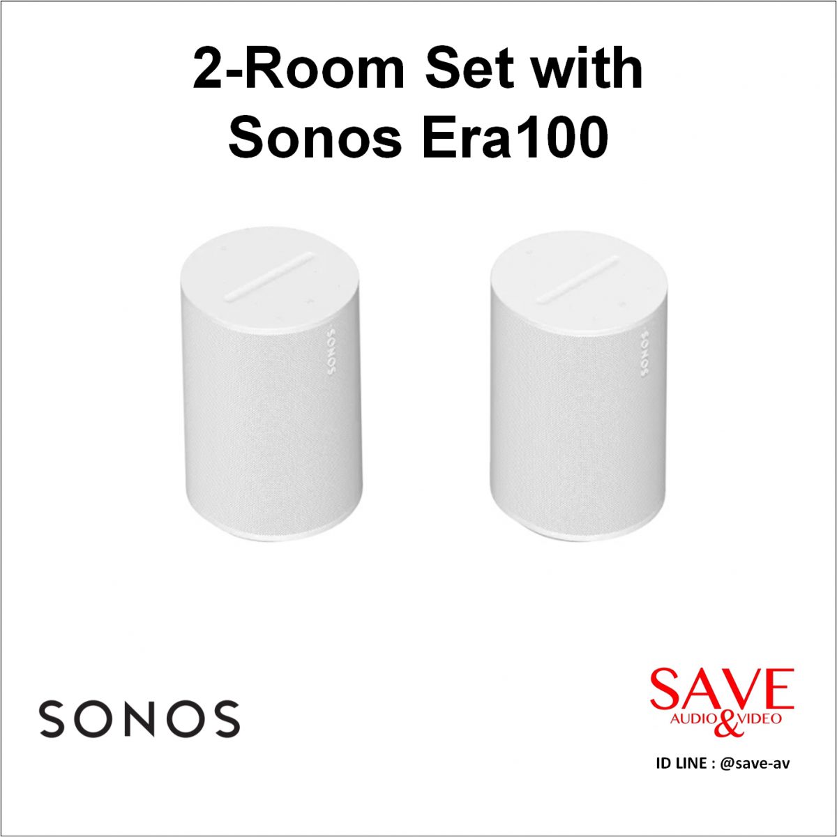 Sonos Thaialnd 2-Room Set with Sonos Era100
