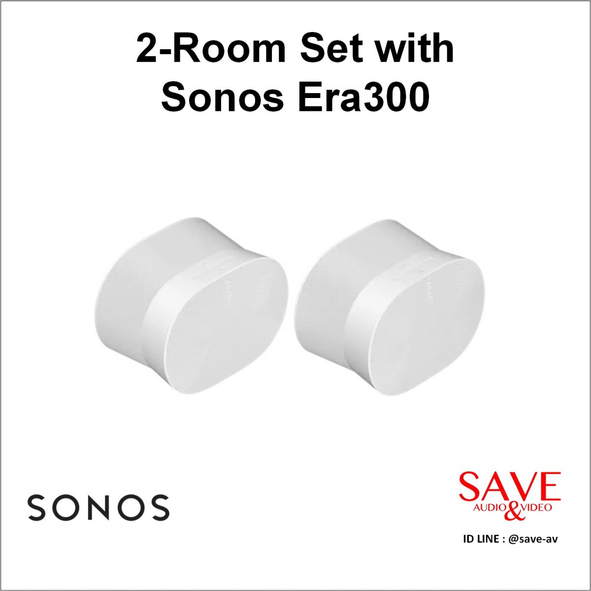 Sonos Thaialnd 2-Room Set with Sonos Era300