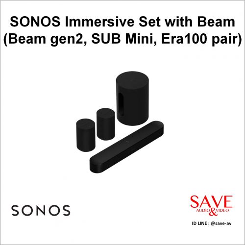 Sonos Thailand SONOS Immersive Set with Beam (Beam gen2, SUB Mini, Era100 pair)