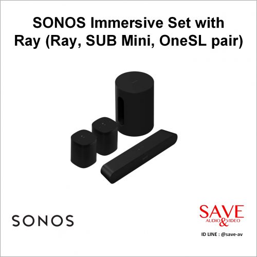Sonos Thailand SONOS Immersive Set with Ray (Ray, SUB Mini, OneSL pair)