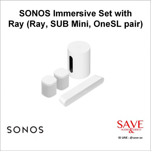 Sonos Thailand SONOS Immersive Set with Ray (Ray, SUB Mini, OneSL pair)