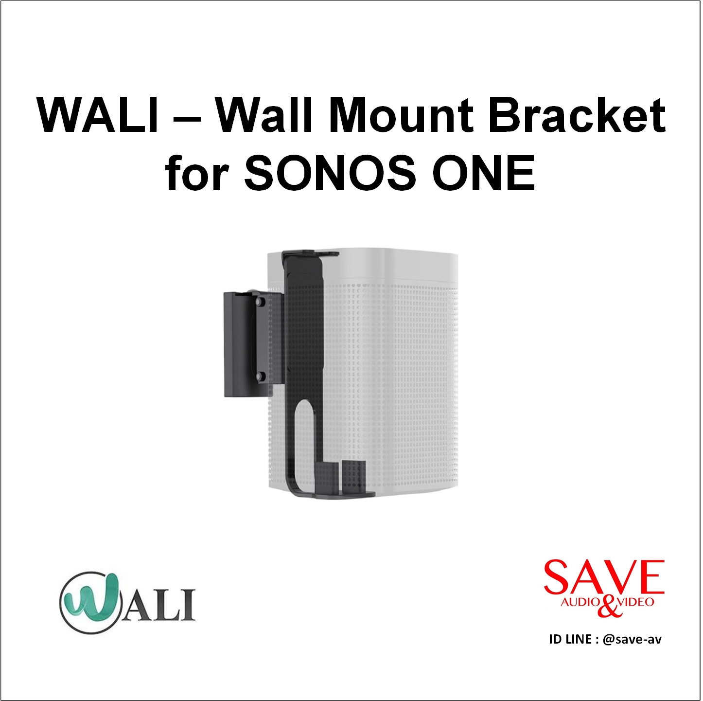 WALI Speaker Wall Mount Bracket for SONOS ONE, ONE SL and Play1
