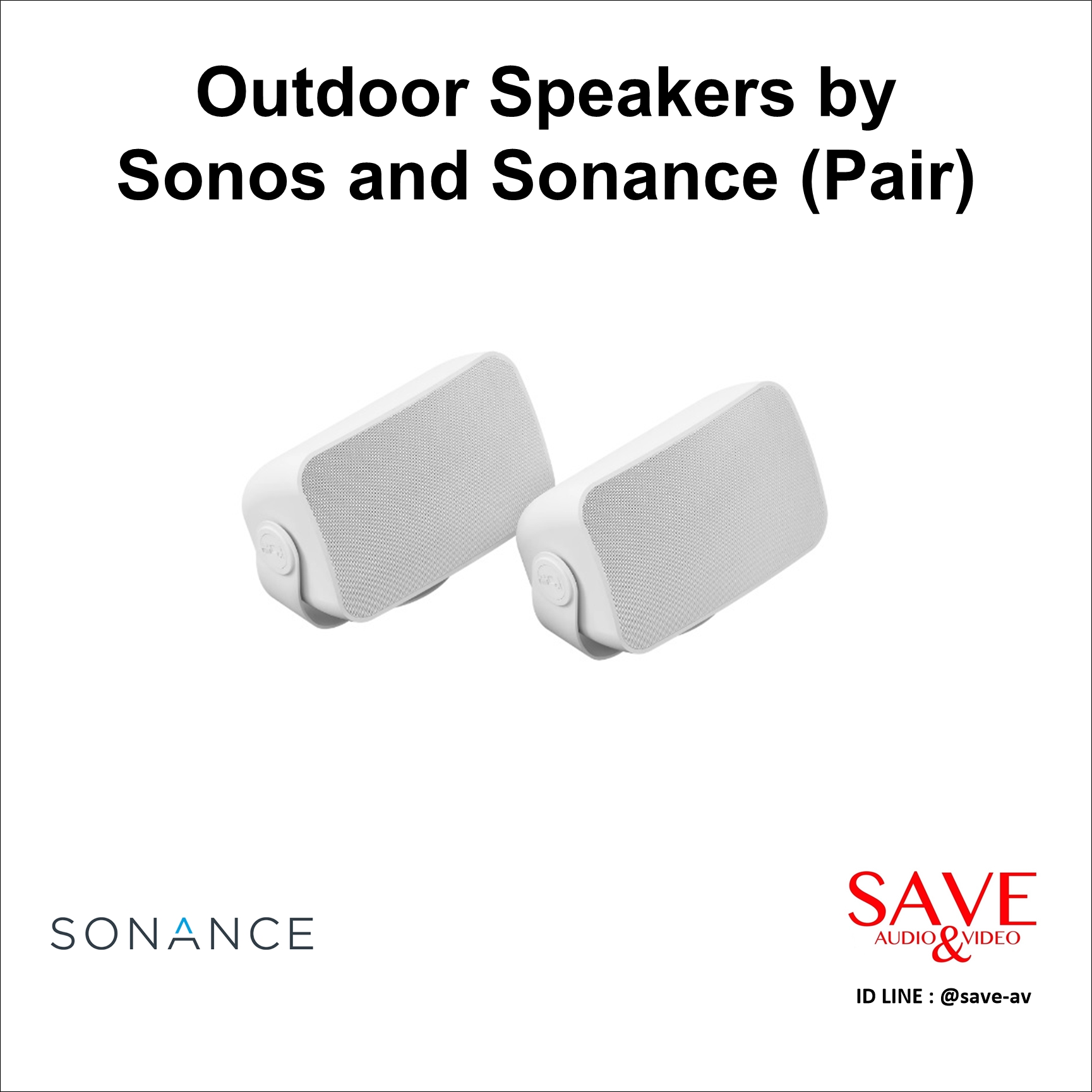 Outdoor Speakers by Sonos and Sonance (Pair)